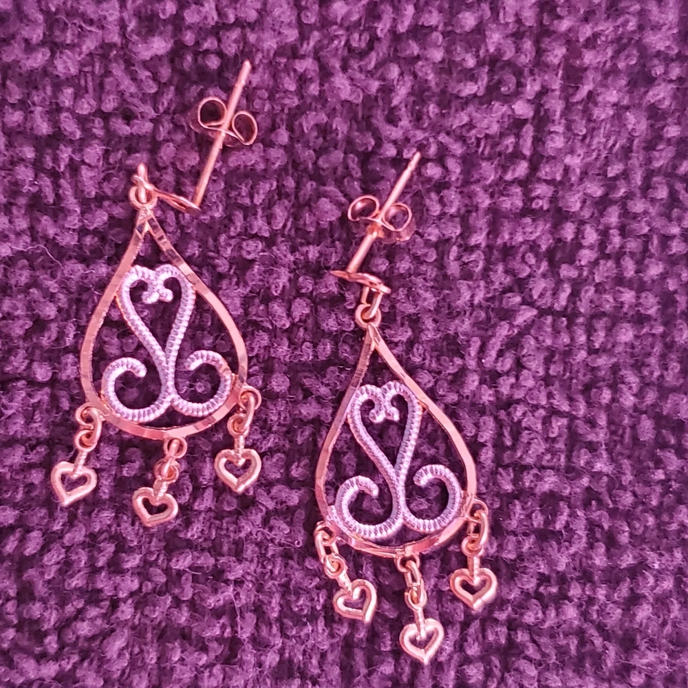 Gold earrings